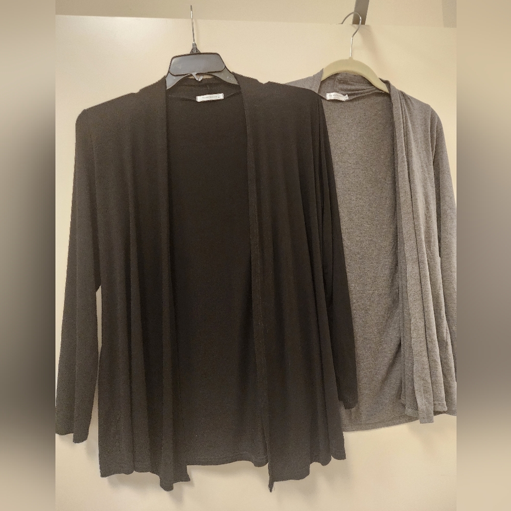 2: New Choice Womens Cardigan Size Small one Gray one Black!